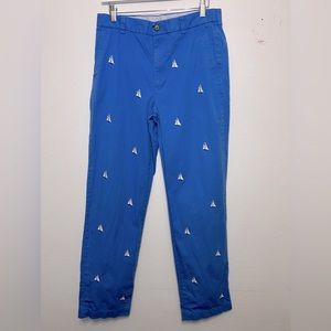 Brooks Brothers 346‎ Blue Chino Sailboats EmbroideredMens Size W32 L32